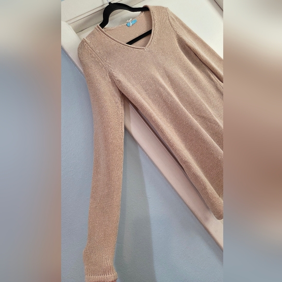 Women's J. McLaughlin Callum Sweater V Neck Havana Knit Yarn, Size XS - Picture 6 of 12